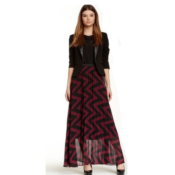 Wallpapher Dresses & Skirts - Wallpapher | Pleated Chiffon Maxi Skirt NWOT